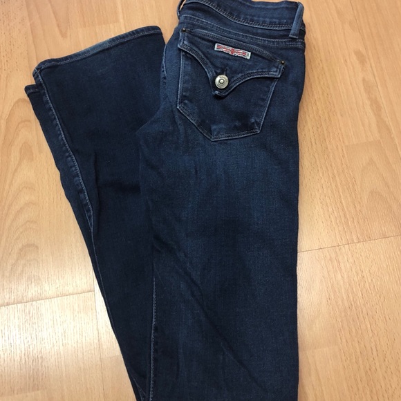 Hudson Dark Wash Flap Pockets Flare Jeans - Picture 4 of 8